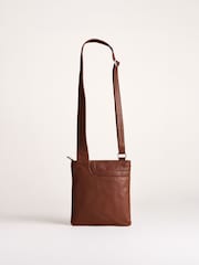 Lakeland Leather Brown Allerdale Cross-Body Bag - Image 5 of 7