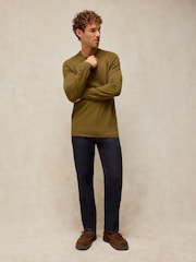 Жовтий - White Stuff Сорочка з довгим рукавом Newport Merino Polo - Image 1 of 6