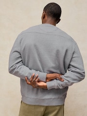 White Stuff Grey Sidmouth Graphic Crew Neck Sweat Top - Image 3 of 6
