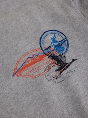 White Stuff Grey Sidmouth Graphic Crew Neck Sweat Top - Image 6 of 6