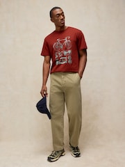 Rojo - Camiseta con estampado gráfico Abersoch de White Stuff - Imagen 1 de 6