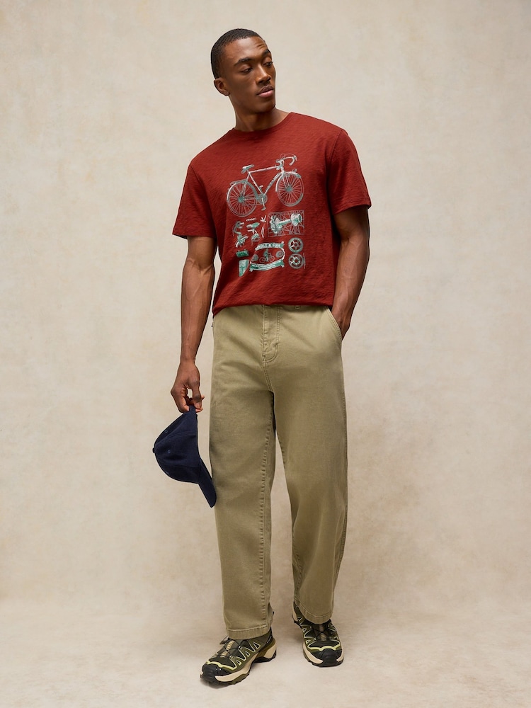 Rojo - Camiseta con estampado gráfico Abersoch de White Stuff - Imagen 1 de 6