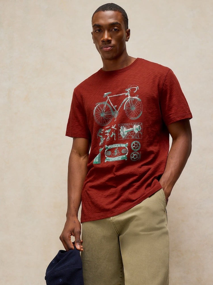 Rojo - Camiseta con estampado gráfico Abersoch de White Stuff - Imagen 2 de 6