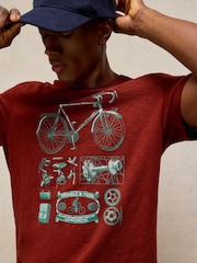 Rojo - Camiseta con estampado gráfico Abersoch de White Stuff - Imagen 4 de 6