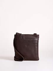 Lakeland Leather Brown Allerdale Cross-Body Bag - Image 2 of 7