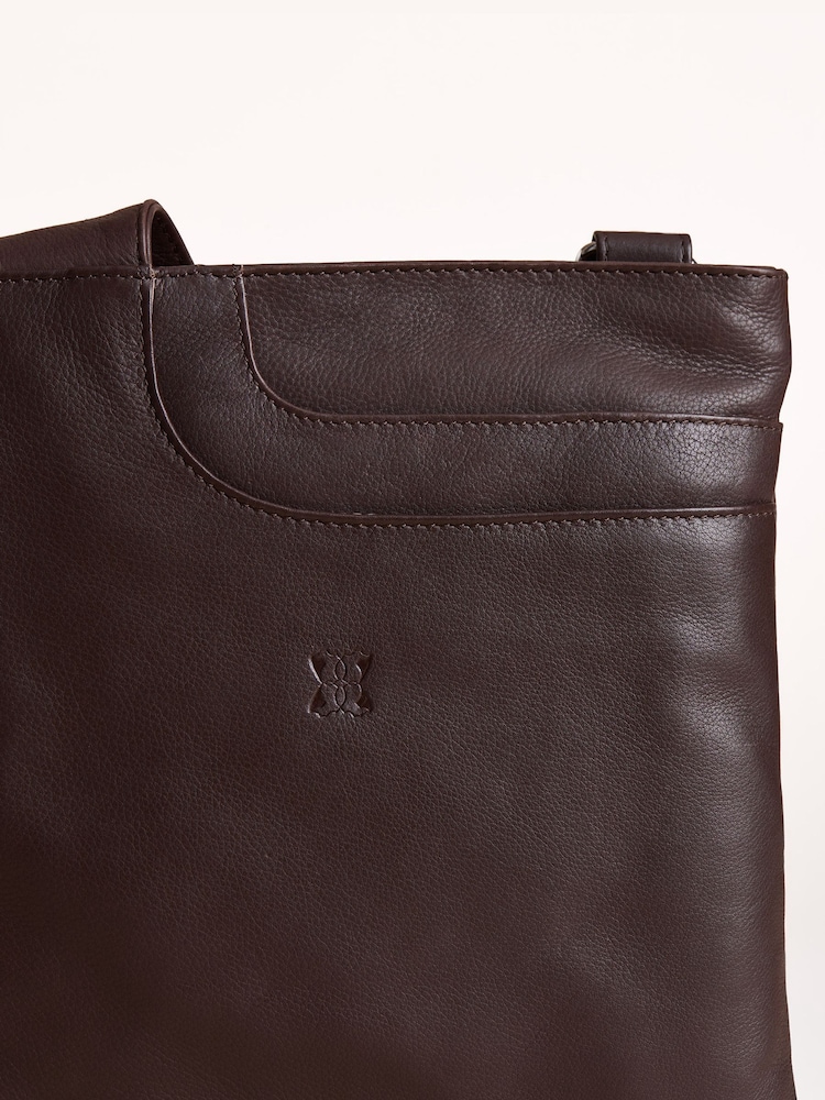 Lakeland Leather Brown Allerdale Cross-Body Bag - Image 7 of 7