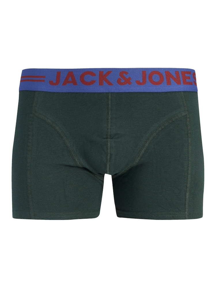 红色 - JACK & JONES JUNIOR 平角内裤 3 包 - 3的图像3｝