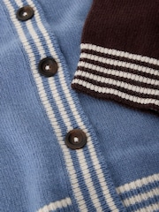 White Stuff Blue Sansa Colourblock Cardigan - Image 6 of 6