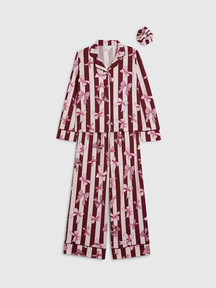 River Island Red Bow Pyjamas - Image 2 of 4 River Island Red Bow Pyjamas - Image 2 of 4