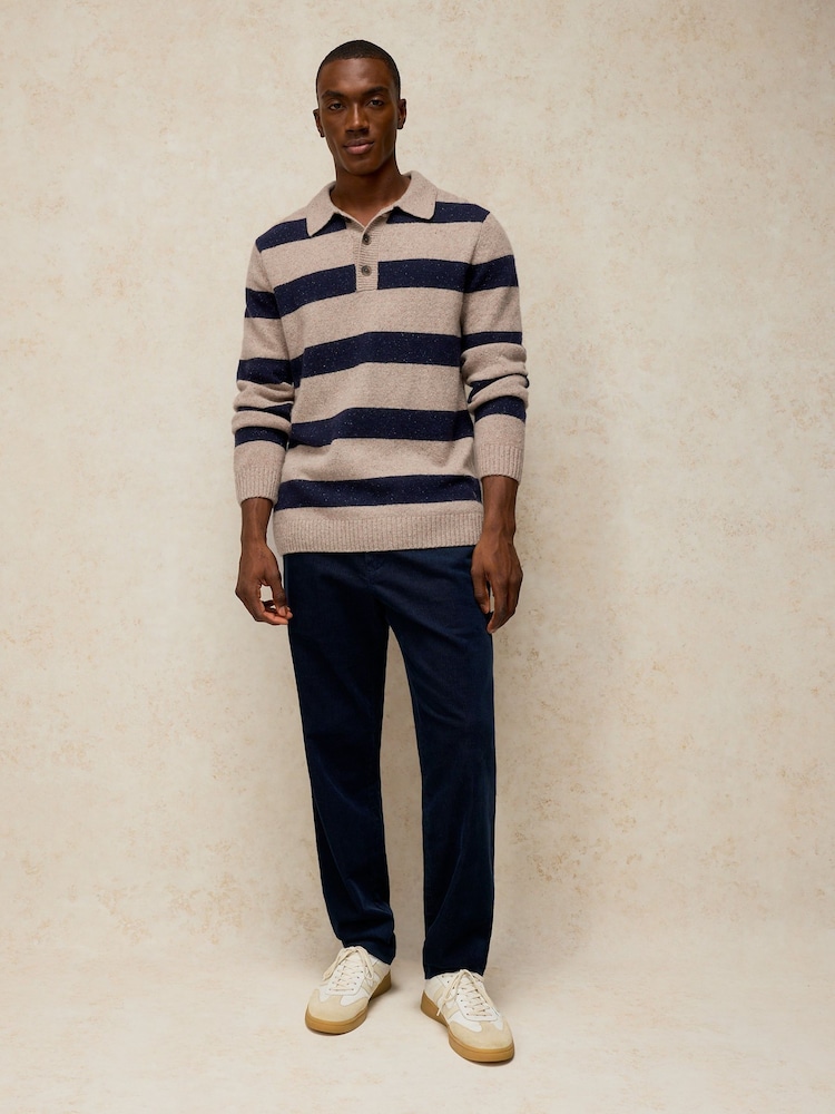 White Stuff Buckley Striped Rugby Jumper - Attēls 2 no 7