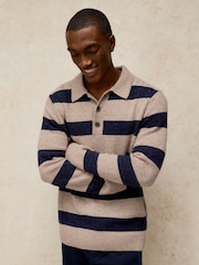 White Stuff Buckley Striped Rugby Jumper - Attēls 5 no 7