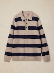 White Stuff Buckley Striped Rugby Jumper - Attēls 6 no 7