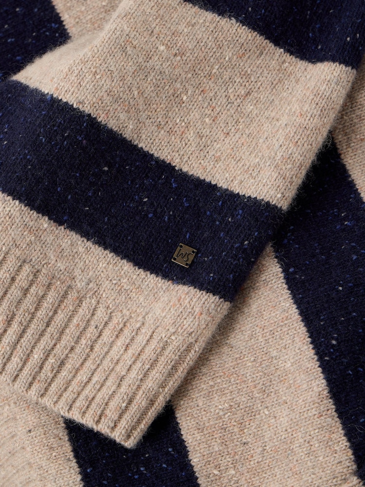 White Stuff Buckley Striped Rugby Jumper - Attēls 7 no 7