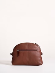 Lakeland Leather Brown Elterwater Curved Cross-Body Bag - Image 3 of 7