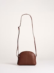 Lakeland Leather Brown Elterwater Curved Cross-Body Bag - Image 5 of 7