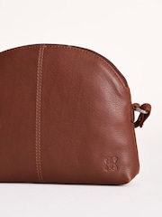 Lakeland Leather Brown Elterwater Curved Cross-Body Bag - Image 6 of 7