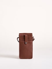 Lakeland Leather Brown Bowness Phone Cross-Body Pouch - Image 3 of 6