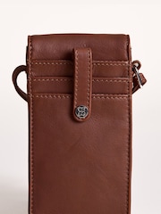 Lakeland Leather Brown Bowness Phone Cross-Body Pouch - Image 6 of 6