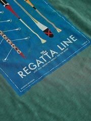 White Stuff Teal Green Abersoch Graphic T-Shirt - Image 6 of 6