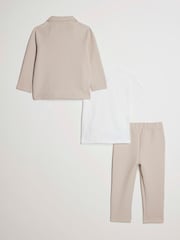 River Island Natural Button Through Jacket & Joggers Set - Image 2 of 5