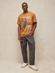 White Stuff Brown Horsham Graphic T-Shirt - Image 3 of 6