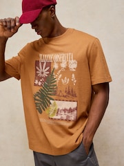 White Stuff Brown Horsham Graphic T-Shirt - Image 4 of 6