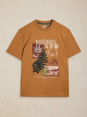 White Stuff Brown Horsham Graphic T-Shirt - Image 5 of 6
