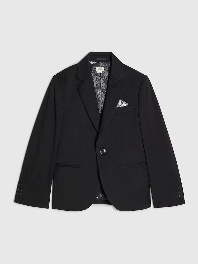 River Island Black Tailored Suit Jacket - Image 1 of 6