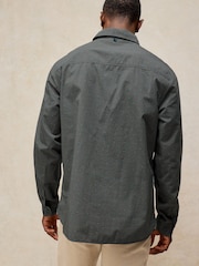 White Stuff Grey Douglas Long Sleeve Dobby Shirt - Image 2 of 6