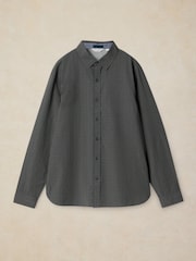 White Stuff Grey Douglas Long Sleeve Dobby Shirt - Image 5 of 6