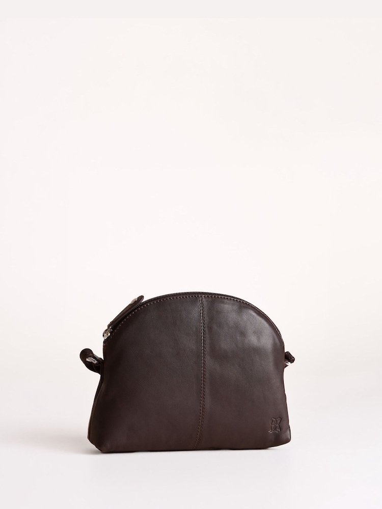 チョコレートブラウン - Lakeland Leather Elterwater カーブクロスボディバッグ - 画像 7 / 7