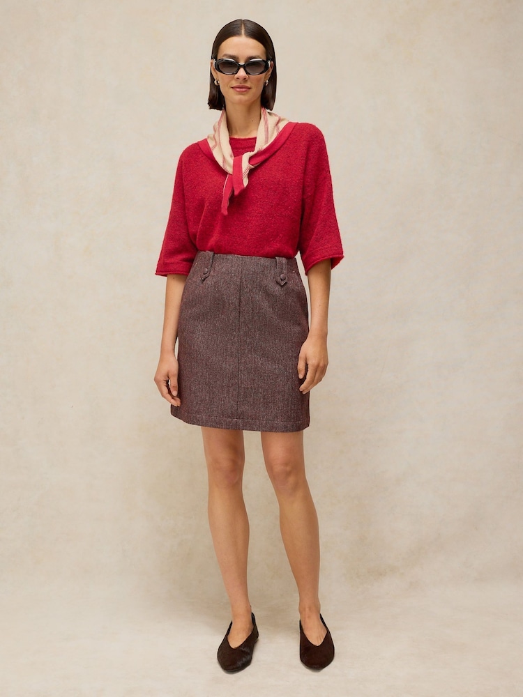 White Stuff Red Kate Knitted T-Shirt - Image 1 of 6
