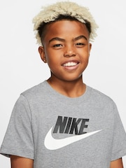Nike Grey 100% Cotton Futura Icon T-Shirt - Image 3 of 6