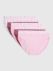 River Island Red Monogram Briefs 5 Pack - Image 1 of 3