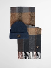 Barbour® Black Westerdale Hat ,Gloves and Scarves Set - Image 1 of 6
