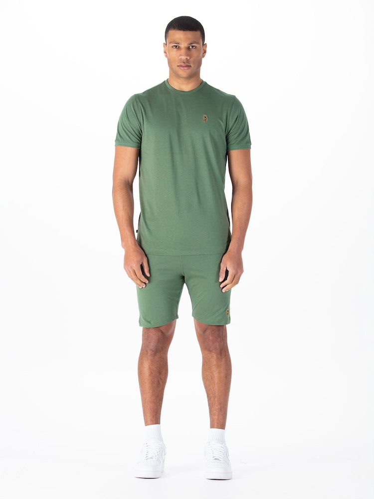 Luke 1977 Green T-Shirt And Shorts Set - Image 1 of 6