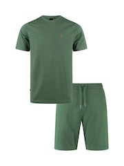 Luke 1977 Green T-Shirt And Shorts Set - Image 4 of 6