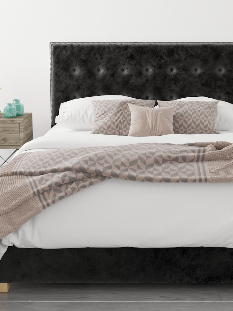 Aspire Furniture Black Olivier End Lift Ottoman Storage Bed - Image 1 of 3