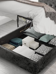 Aspire Furniture Black Olivier End Lift Ottoman Storage Bed - Image 3 of 3