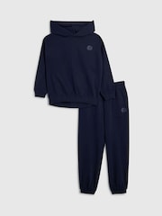 River Island Blue Essentials Hoodie & Joggers Set - Image 1 of 5