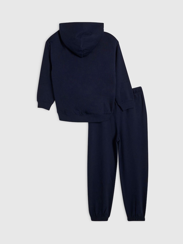 River Island Blue Essentials Hoodie & Joggers Set - Image 2 of 5