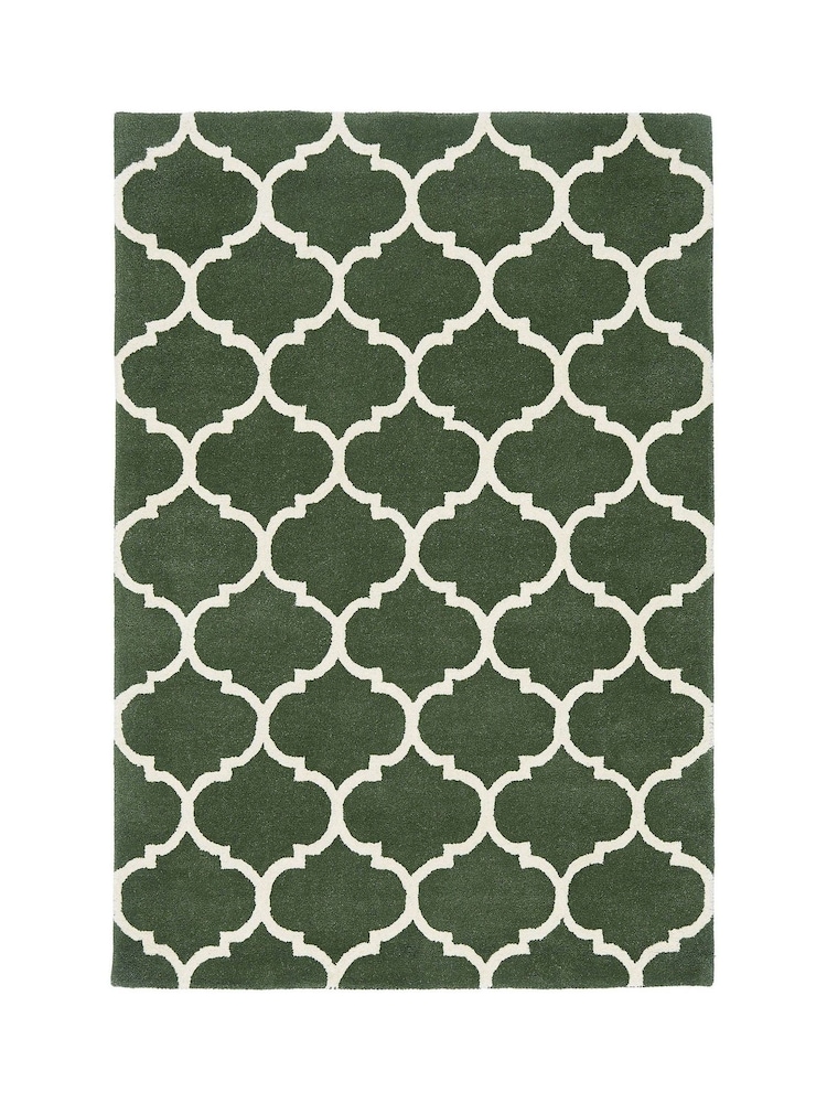 Asiatic Rugs Green Albany Ogee Wool Rug - Image 1 of 4