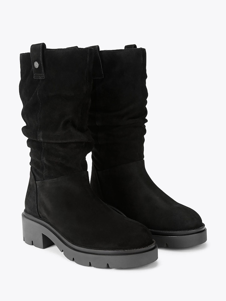 Carvela Black Cara Slouch Suede Knee Boots - Image 2 of 4 Carvela Black Cara Slouch Suede Knee Boots - Image 2 of 4