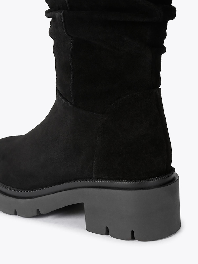 Carvela Black Cara Slouch Suede Knee Boots - Image 4 of 4 Carvela Black Cara Slouch Suede Knee Boots - Image 4 of 4