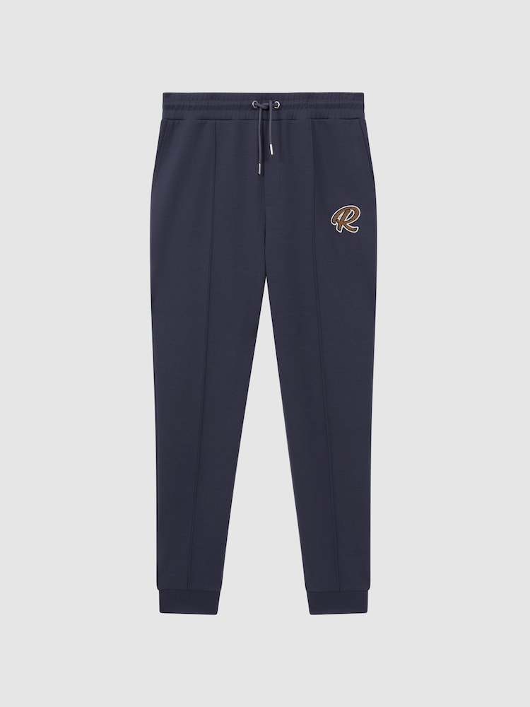 Reiss Airforce Blue Premier Logo Drawstring Loungewear Joggers - Image 2 of 4