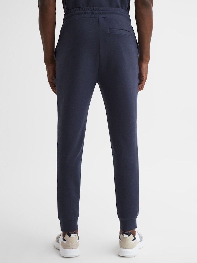 Reiss Airforce Blue Premier Logo Drawstring Loungewear Joggers - Image 4 of 4
