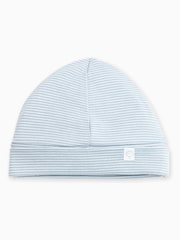 Azul - Chapéu de bebê supermacio Mori Cotton & em bambu - Imagem 2 de 3