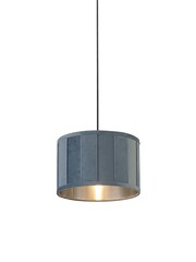 Searchlight Turquoise Meadow Brushed Silver Tapered Shade - Image 3 of 4