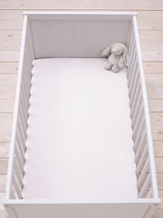 Silentnight 2 Pack White Kids Safe Nights Cot Bed 100% Cotton Fitted Sheets - Image 2 of 12