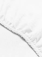 Silentnight 2 Pack White Kids Safe Nights Cot Bed 100% Cotton Fitted Sheets - Image 6 of 12